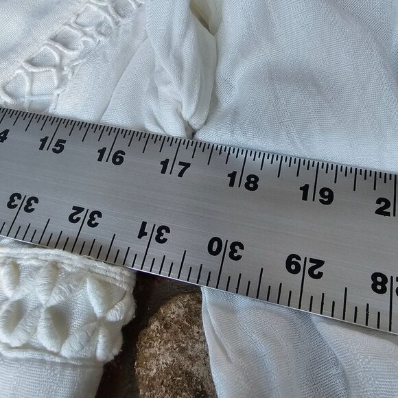 Free People Ivory White "I Think I Love You" Dress, Short, Bohemian, Size S - Picture 11 of 15